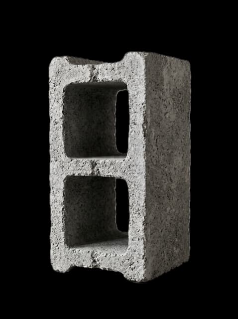 9 inch solid concrete block